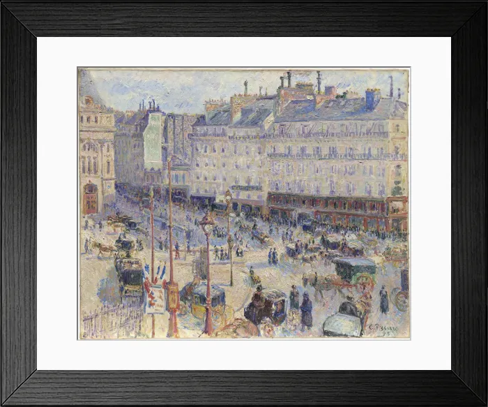 Framed Print : The Place du Havre, Paris, 1893. Creator: Camille Pissarro Framed Print : The Place du Havre, Paris, 1893. Creator: Camille Pissarro