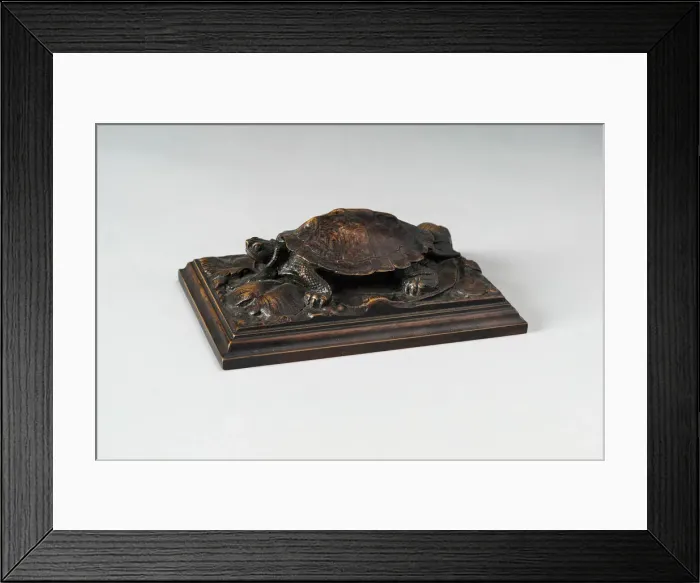 Framed Print : Turtle, c. 1820. Creator: Antoine-Louis Barye Framed Print : Turtle, c. 1820. Creator: Antoine-Louis Barye