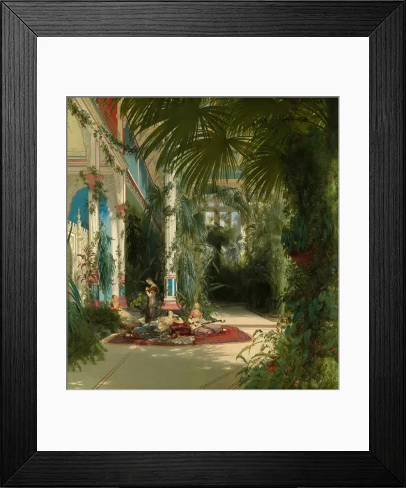 Framed Print : The Interior of the Palm House on the Pfaueninsel Near Potsdam, 1834 Framed Print : The Interior of the Palm House on the Pfaueninsel Near Potsdam, 1834