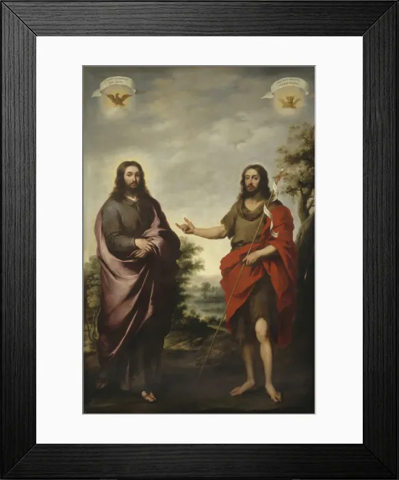 Framed Print : Saint John the Baptist Pointing to Christ, c. 1655. Creator Framed Print : Saint John the Baptist Pointing to Christ, c. 1655. Creator