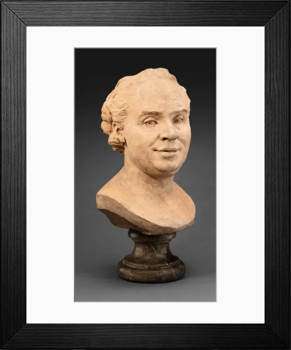 Framed Print : Bust of Piron, 1750 / 60. Creator: Attributed to Jean-Baptiste Lemoyne II Framed Print : Bust of Piron, 1750 / 60. Creator: Attributed to Jean-Baptiste Lemoyne II