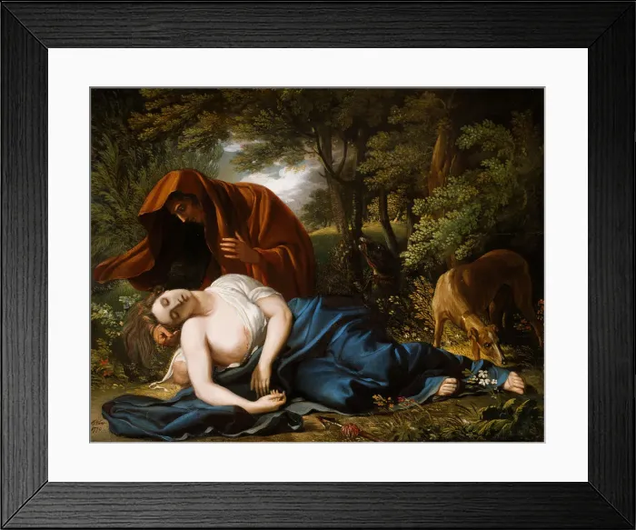 Framed Print : The Death of Procris, 1770, retouched 1803. Creator: Benjamin West Framed Print : The Death of Procris, 1770, retouched 1803. Creator: Benjamin West