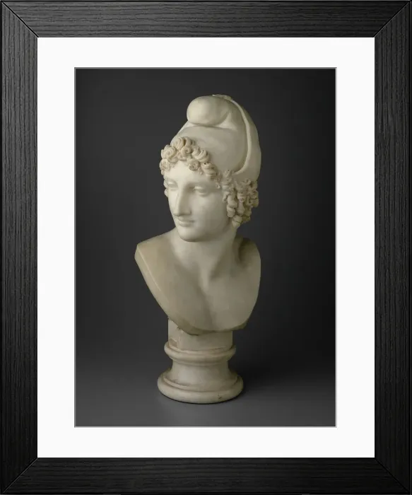 Framed Print : Bust of Paris, 1809. Creator: Antonio Canova
