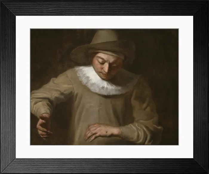 Framed Print : Pierrot Catching a Fly, 1740 / 50. Creator: Attributed to Philippe Mercier Framed Print : Pierrot Catching a Fly, 1740 / 50. Creator: Attributed to Philippe Mercier