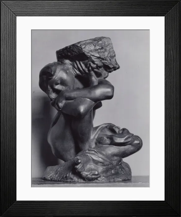 Framed Print : The Fallen Caryatid Carrying Her Stone, Modeled 1881-82, cast 1902 / 24 Framed Print : The Fallen Caryatid Carrying Her Stone, Modeled 1881-82, cast 1902 / 24