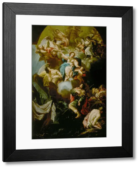 Framed Print : Saint James Vision of the Virgin of the Pillar, 1750 / 55 Framed Print : Saint James Vision of the Virgin of the Pillar, 1750 / 55