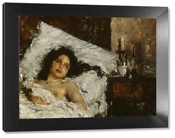 Resting, c. 1887. Creator: Antonio Mancini