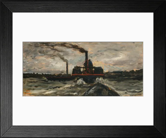 Framed Print : River Boat, c. 1860. Creator: Charles Francois Daubigny Framed Print : River Boat, c. 1860. Creator: Charles Francois Daubigny