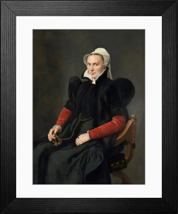 Framed Print : Portrait of a Seated Woman, 1560 / 65. Creator: Antonis Mor Framed Print : Portrait of a Seated Woman, 1560 / 65. Creator: Antonis Mor