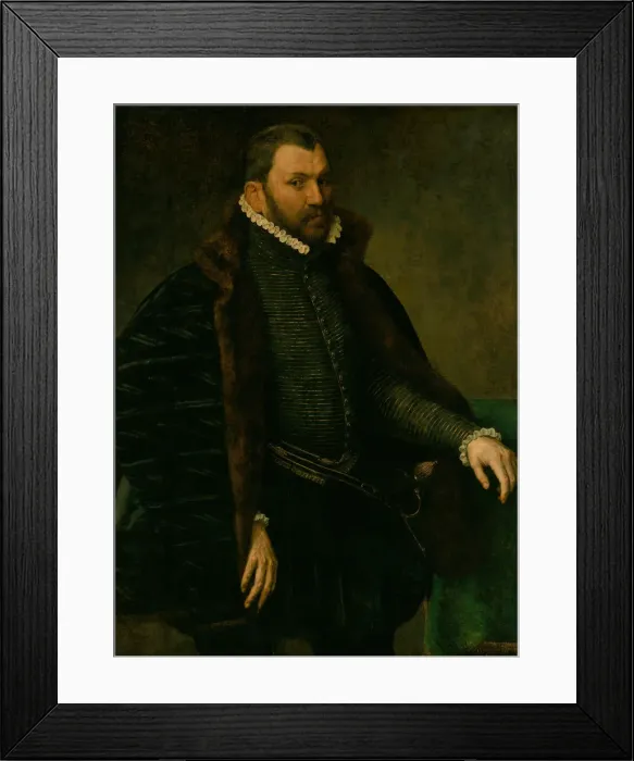Framed Print : Portrait of a Man, 1565 / 70. Creator: Antonis Mor Framed Print : Portrait of a Man, 1565 / 70. Creator: Antonis Mor