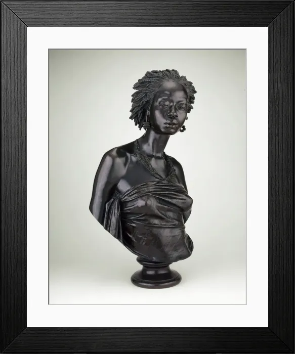 Framed Print : Bust of an African Woman, 1851. Creator: Charles-Henri-Joseph Cordier Framed Print : Bust of an African Woman, 1851. Creator: Charles-Henri-Joseph Cordier
