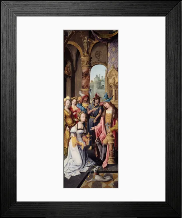Framed Print : King Solomon Receiving the Queen of Sheba, 1515 / 20. Creator Framed Print : King Solomon Receiving the Queen of Sheba, 1515 / 20. Creator