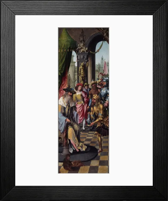 Framed Print : King David Receiving the Cistern Water of Bethlehem, 1515 / 20 Framed Print : King David Receiving the Cistern Water of Bethlehem, 1515 / 20