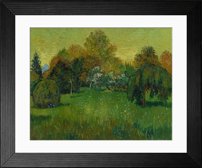 Framed Print : The Poets Garden, 1888. Creator: Vincent van Gogh Framed Print : The Poets Garden, 1888. Creator: Vincent van Gogh