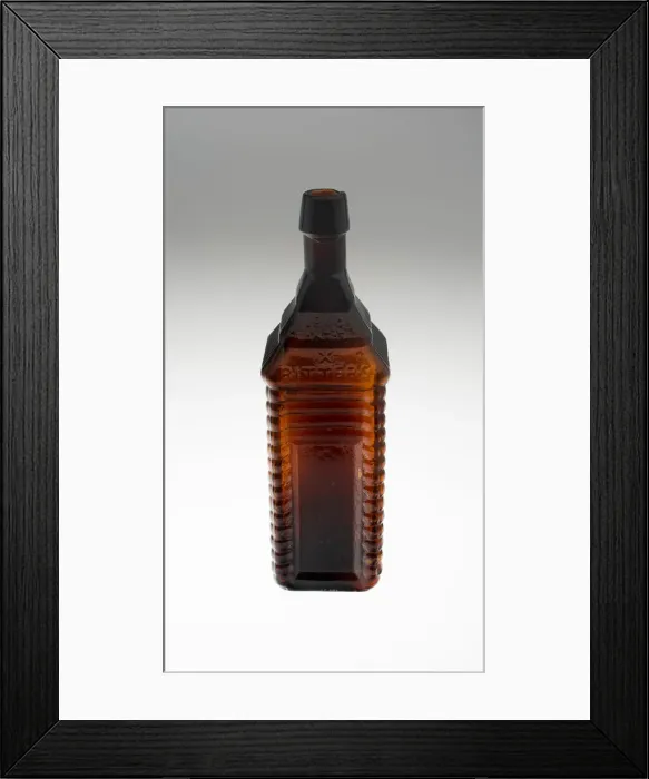 Framed Print : Bottle, Bohemia, c. 1840 / 50. Creator: Bohemia Glass Framed Print : Bottle, Bohemia, c. 1840 / 50. Creator: Bohemia Glass