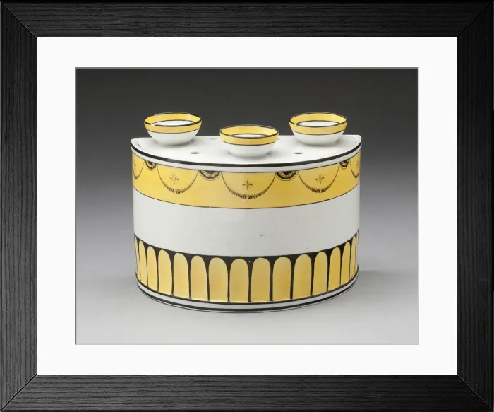 Framed Print : Bulb Pot with Cover (one of a pair), England, 18th / 19th century. Creator: Unknown Framed Print : Bulb Pot with Cover (one of a pair), England, 18th / 19th century. Creator: Unknown