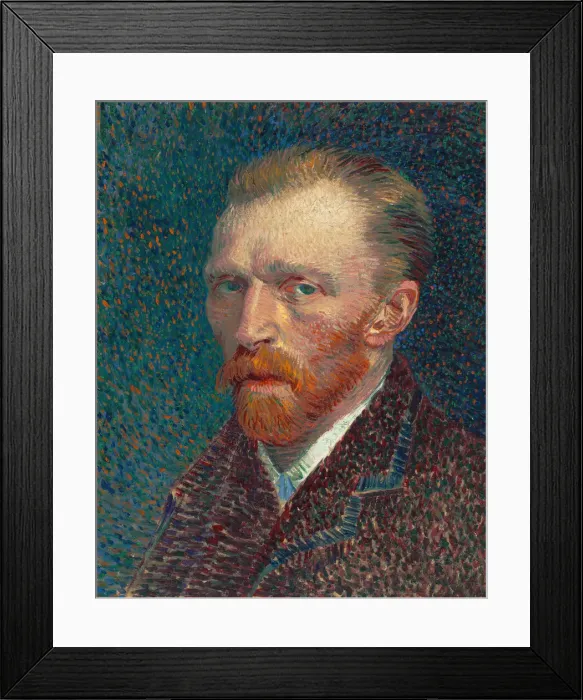 Framed Print : Self-Portrait, 1887. Creator: Vincent van Gogh Framed Print : Self-Portrait, 1887. Creator: Vincent van Gogh