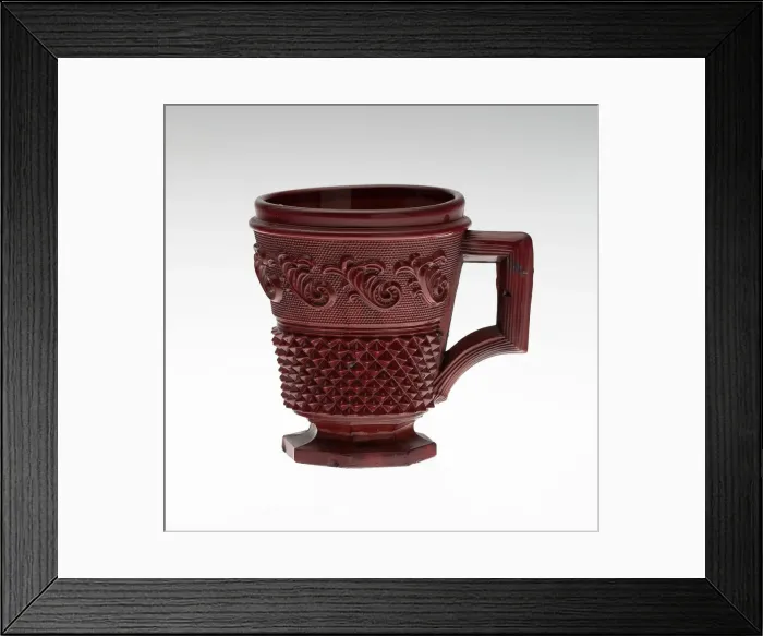 Framed Print : Cup with Handle, England, c. 1850. Creator: Unknown Framed Print : Cup with Handle, England, c. 1850. Creator: Unknown