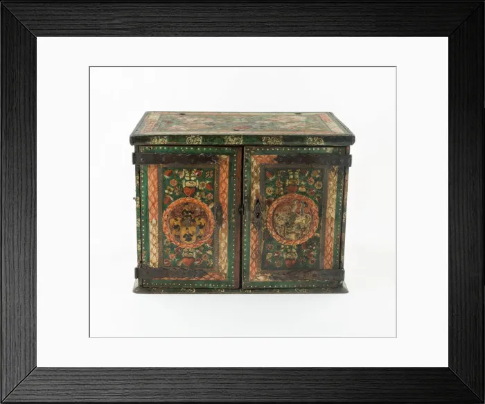Framed Print : Marriage Chest, Germany, Early to mid 18th century. Creator: Unknown Framed Print : Marriage Chest, Germany, Early to mid 18th century. Creator: Unknown
