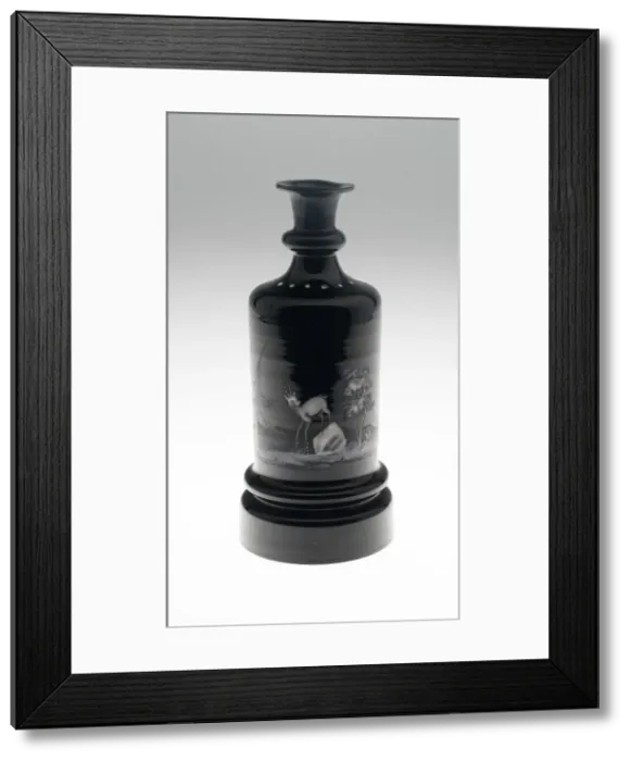 Framed Print : Bottle, Bohemia, c. 1825 / 40. Creator: Bohemia Glass Framed Print : Bottle, Bohemia, c. 1825 / 40. Creator: Bohemia Glass