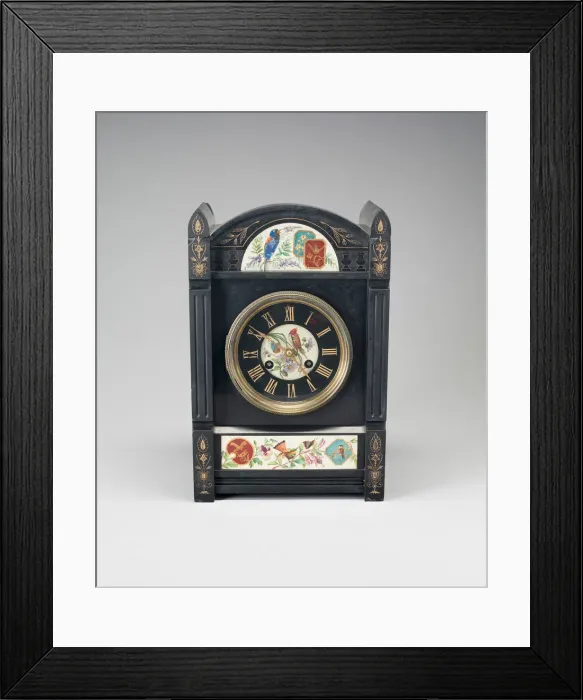 Framed Print : Mantel Clock, England, 1875  /  80. Creator: Unknown