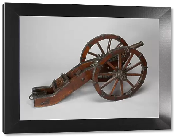 Model Field Cannon with Carriage, Austria, 1644. Creator: Unknown