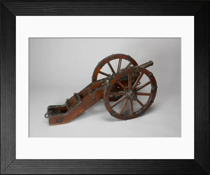 Framed Print : Model Field Cannon with Carriage, Austria, 1644. Creator: Unknown Framed Print : Model Field Cannon with Carriage, Austria, 1644. Creator: Unknown