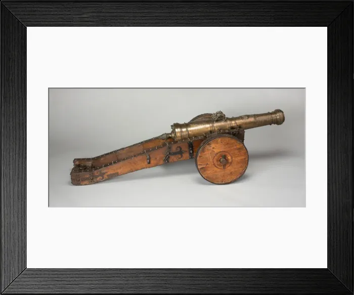 Framed Print : Field Cannon with Carriage, Europe, c. 1650. Creator: Unknown Framed Print : Field Cannon with Carriage, Europe, c. 1650. Creator: Unknown