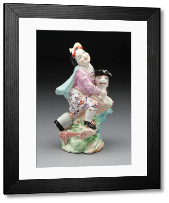 Framed Print : Boy with Dog, Chelsea, c. 1760. Creator: Chelsea Porcelain Manufactory Framed Print : Boy with Dog, Chelsea, c. 1760. Creator: Chelsea Porcelain Manufactory
