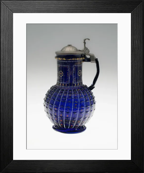 Framed Print : Covered Jug, Bohemia, 1581. Creator: Bohemia Glass Framed Print : Covered Jug, Bohemia, 1581. Creator: Bohemia Glass