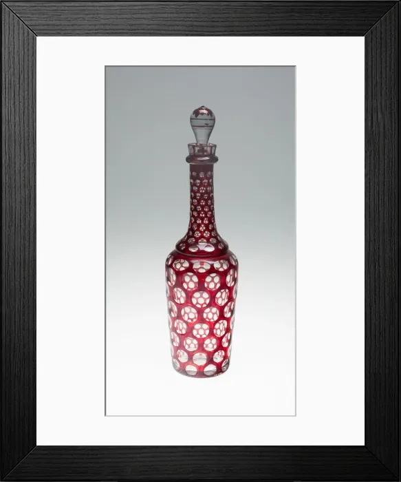 Framed Print : Decanter, Bohemia, c. 1840 / 50. Creator: Bohemia Glass Framed Print : Decanter, Bohemia, c. 1840 / 50. Creator: Bohemia Glass