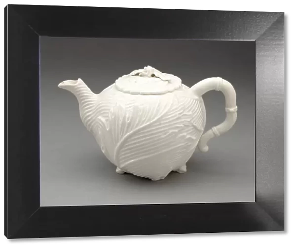 Teapot, Chelsea, 1747  /  49. Creator: Chelsea Porcelain Manufactory