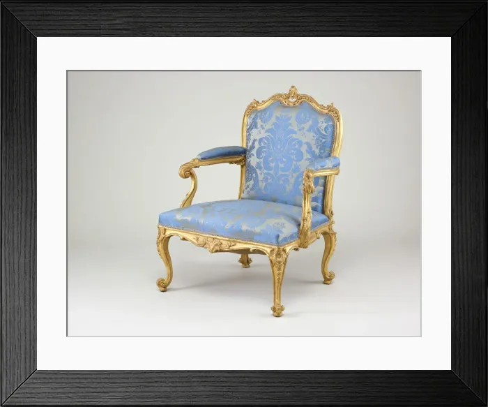 Framed Print : Armchair, England, c. 1765. Creator: Unknown Framed Print : Armchair, England, c. 1765. Creator: Unknown