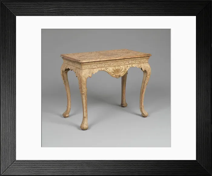 Framed Print : Side Table, England, c. 1720. Creator: Unknown Framed Print : Side Table, England, c. 1720. Creator: Unknown