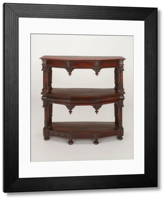 Framed Print : Court Cupboard, England, c. 1660. Creator: Unknown Framed Print : Court Cupboard, England, c. 1660. Creator: Unknown
