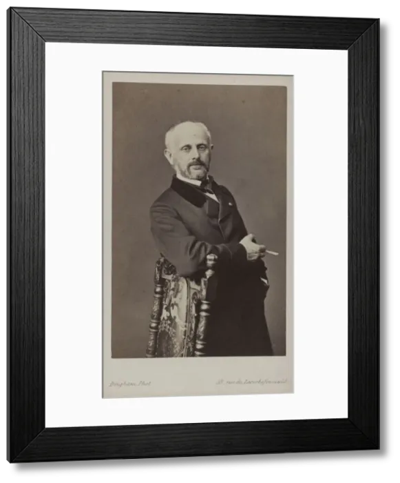 Framed Print : Portrait of the painter Henri Lehmann (1814-1882), ca 1860