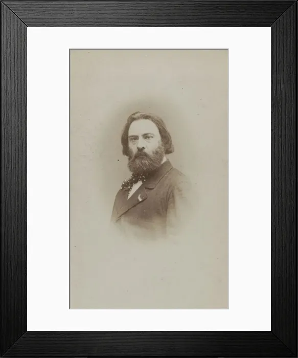 Framed Print : Portrait of the pianist and composer Emile Prudent (1817-1863), ca 1860 Framed Print : Portrait of the pianist and composer Emile Prudent (1817-1863), ca 1860