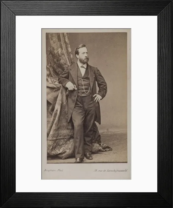 Framed Print : Portrait of the painter Ludwig Knaus (1829-1910). Creator: Bingham