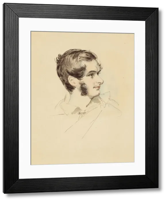 Framed Print : Portrait of the writer Prosper Merimee (1803-1870), c. 1850 Framed Print : Portrait of the writer Prosper Merimee (1803-1870), c. 1850