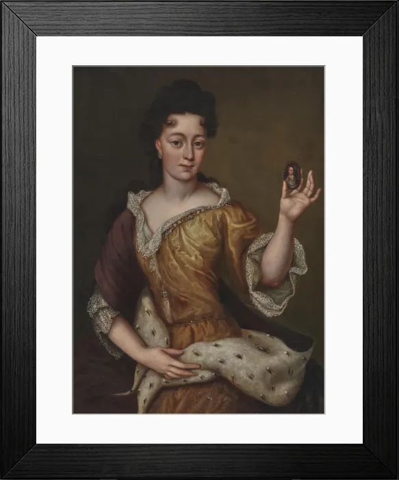 Framed Print : Portrait of Theresa Kunegunda Sobieska (1676-1730), Electress of Bavaria, End of 17th cen Framed Print : Portrait of Theresa Kunegunda Sobieska (1676-1730), Electress of Bavaria, End of 17th cen