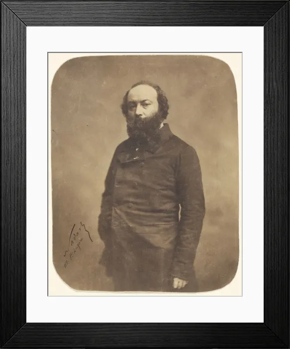 Framed Print : Portrait of Theodore Rousseau (1812-1867), 1855-1859 Framed Print : Portrait of Theodore Rousseau (1812-1867), 1855-1859