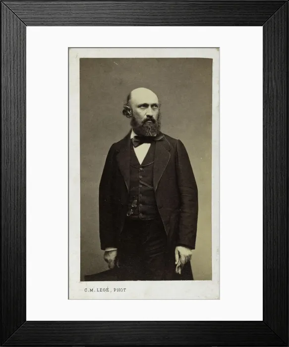 Framed Print : Portrait of the pianist and composer Louis Lacombe (1818-1884) Framed Print : Portrait of the pianist and composer Louis Lacombe (1818-1884)