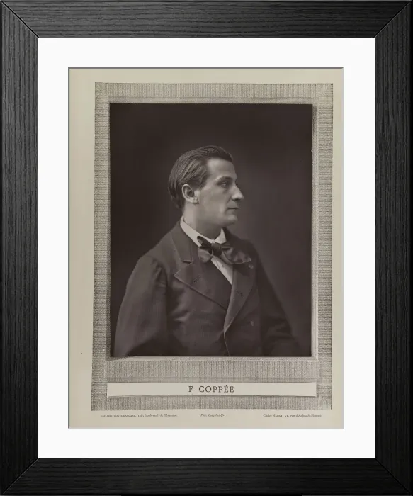 Framed Print : Portrait of the poet Francois Coppee (1842-1908), c. 1875 Framed Print : Portrait of the poet Francois Coppee (1842-1908), c. 1875