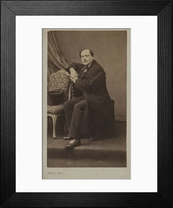 Framed Print : Portrait of the poet Theodore de Banville (1823-1891) Framed Print : Portrait of the poet Theodore de Banville (1823-1891)