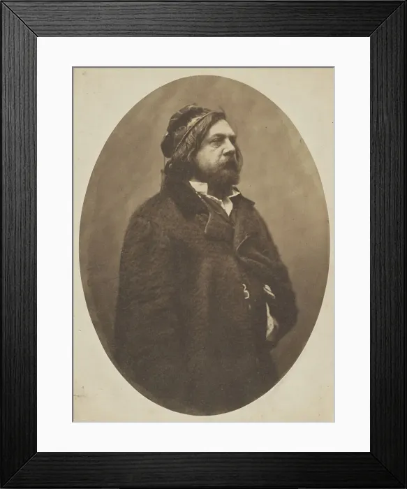 Framed Print : Portrait of the poet Theophile Gautier (1811-1872), ca 1856 Framed Print : Portrait of the poet Theophile Gautier (1811-1872), ca 1856