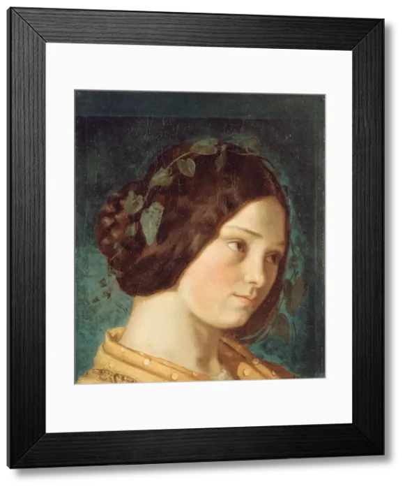 Framed Print : Portrait of Zelie Courbet, ca 1842. Creator: Courbet, Gustave (1819-1877) Framed Print : Portrait of Zelie Courbet, ca 1842. Creator: Courbet, Gustave (1819-1877)