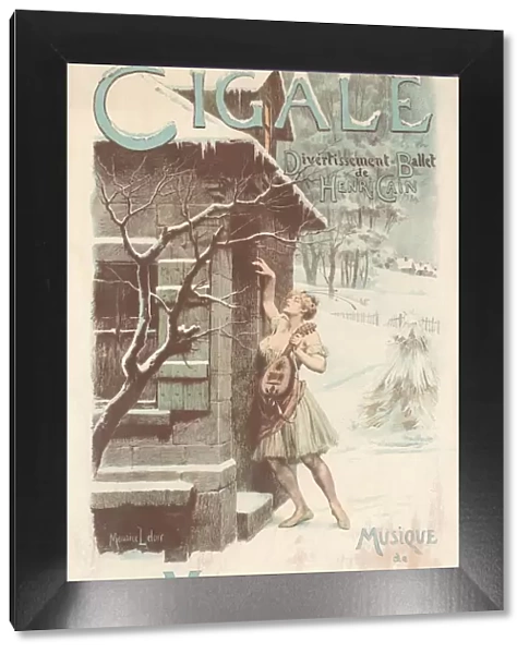 Poster for the ballet 'Cigale'by Jules Massenet, 1904