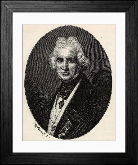 Framed Print : Portrait of the sculptor Christian Daniel Rauch (1777-1857)