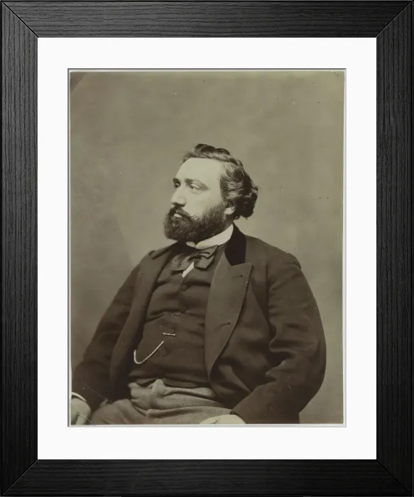 Framed Print : Portrait of the Prime Minister of France Leon Gambetta (1838-1882) Framed Print : Portrait of the Prime Minister of France Leon Gambetta (1838-1882)