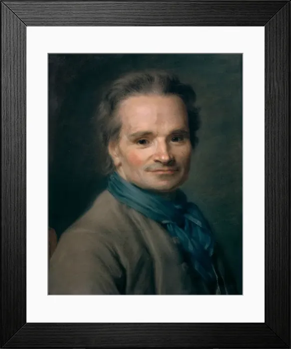 Framed Print : Portrait of the sculptor Jean-Baptiste Lemoyne (1704-1778), 1763 Framed Print : Portrait of the sculptor Jean-Baptiste Lemoyne (1704-1778), 1763